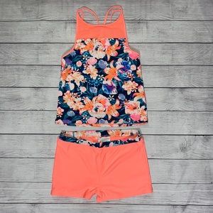 🌸BOGO Ideology Floral Tankini Set Large 14